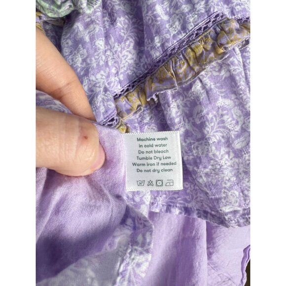 ROLLER RABBIT Ismay Naema Dress Sz L Pastel Colorblock - Picture 10 of 10